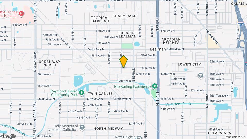 3890 51st Ave N Map and Location Details