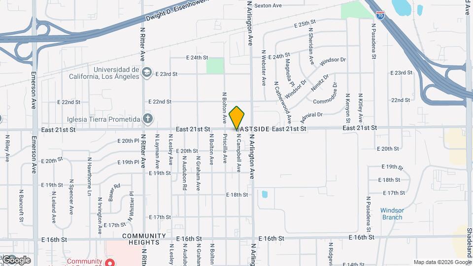 5925 East 21st St Map and Location Details