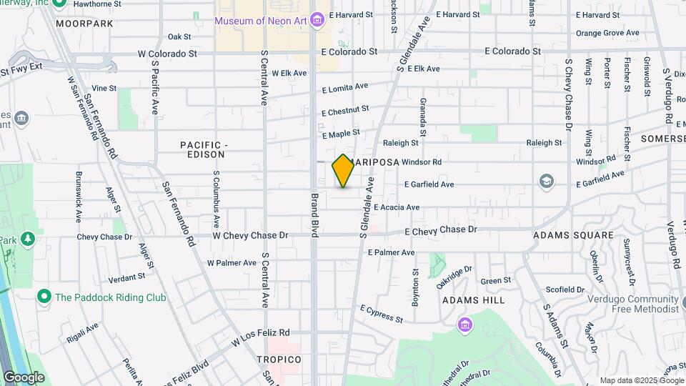 210 E Garfield Ave Mapa y Detalles de la Ubicación