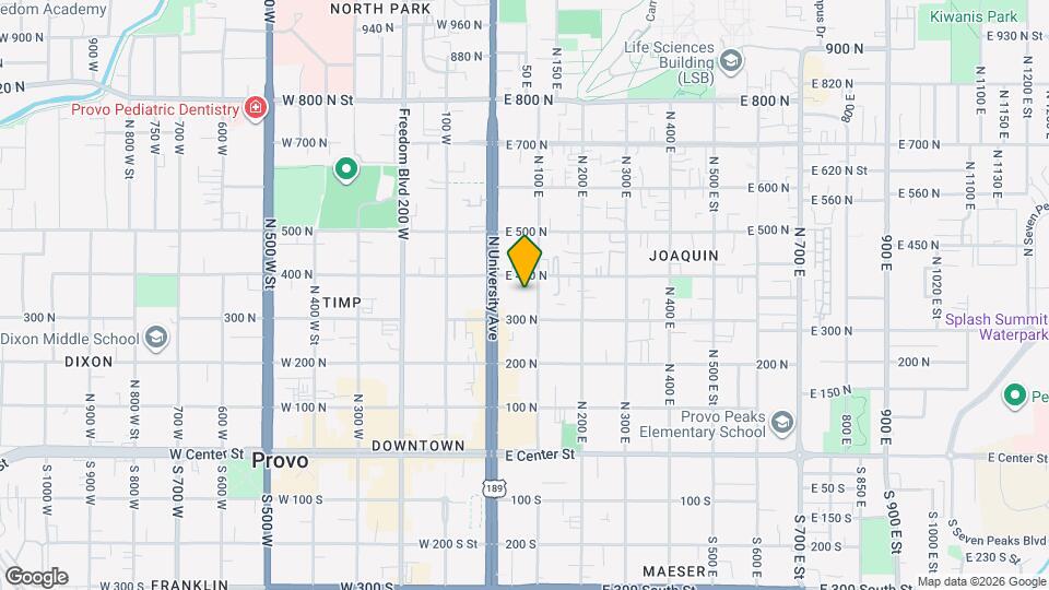 355 N 100 E Map and Location Details