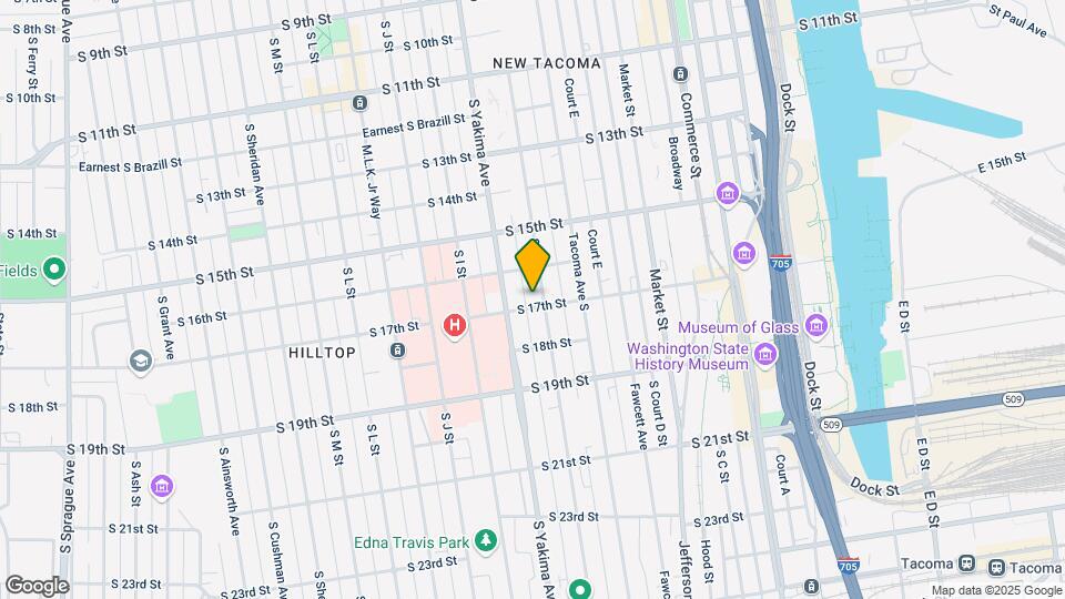 1626 S G St Mapa y Detalles de la Ubicación