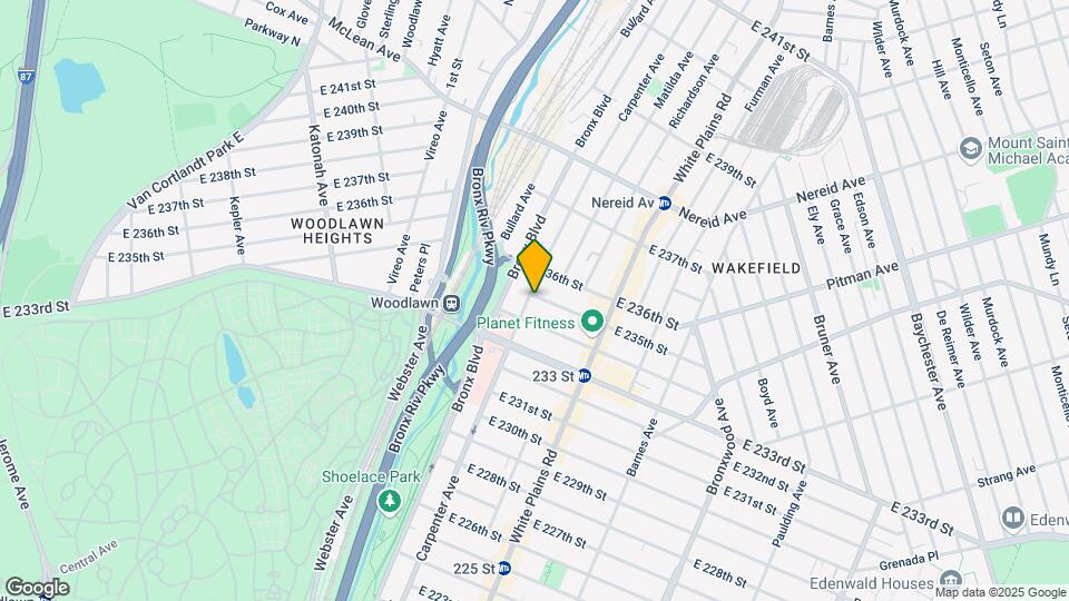 622 E 235th St Map and Location Details