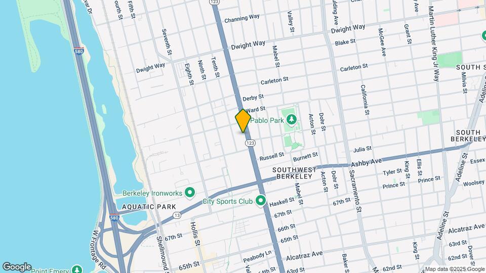 2822 San Pablo Ave Map and Location Details