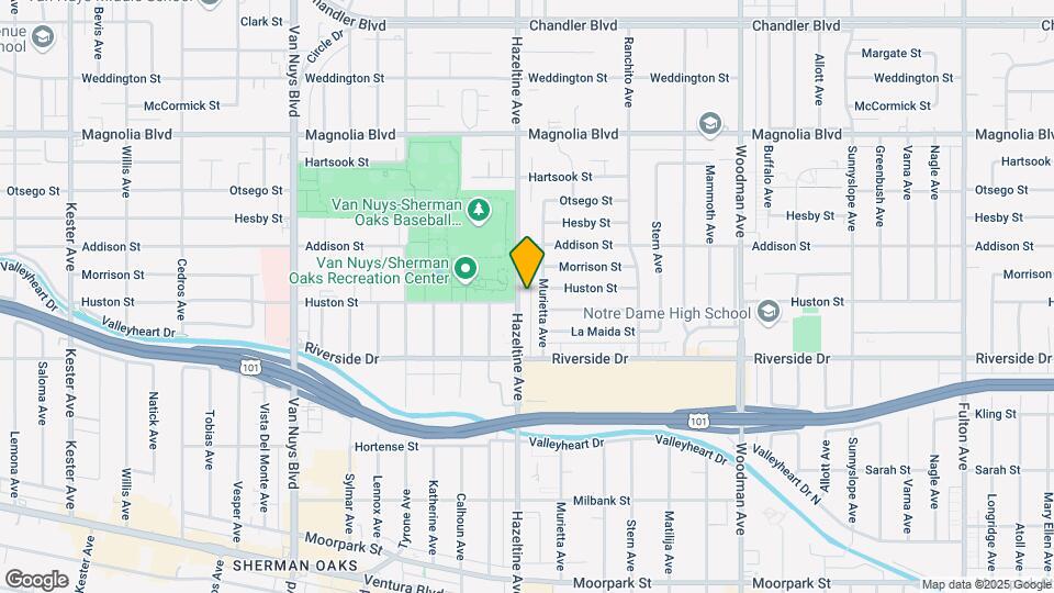 4900 Hazeltine Ave Map and Location Details