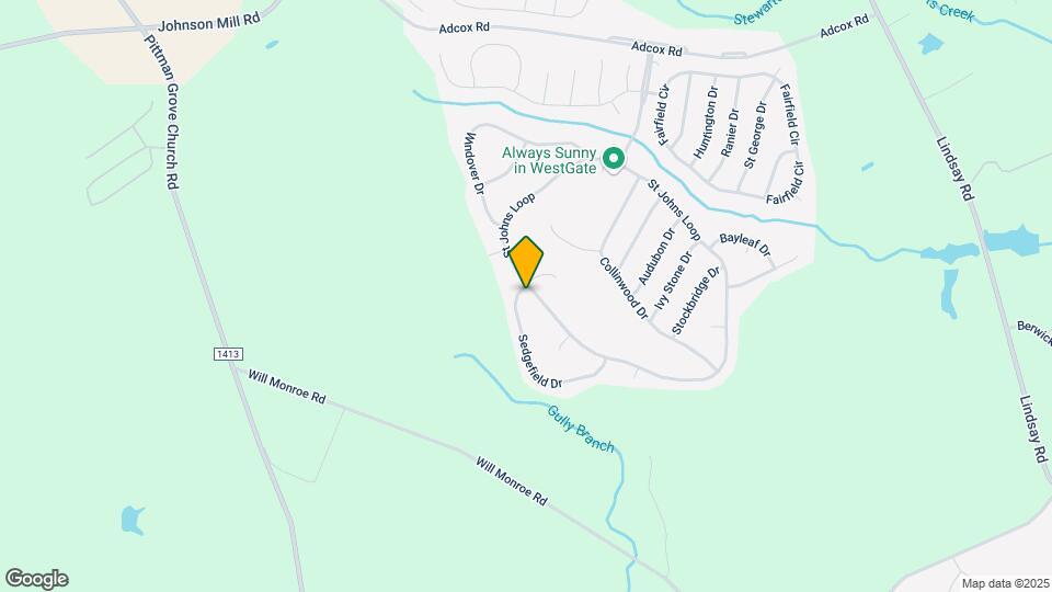 121 Sedgefield Dr Mapa y Detalles de la Ubicación