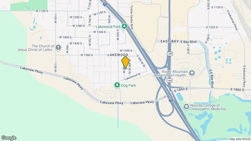 1695 S 450 W Map and Location Details