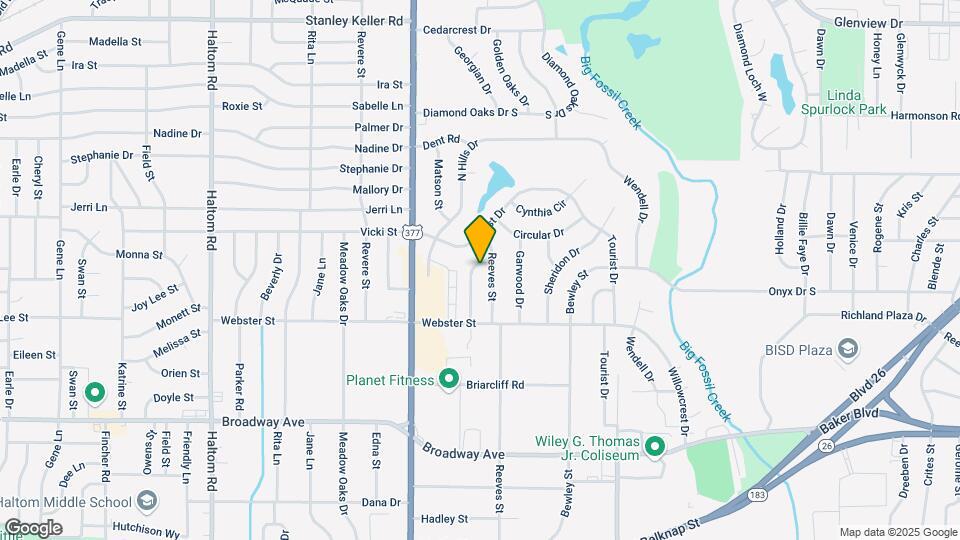 3570 Paramount St Map and Location Details
