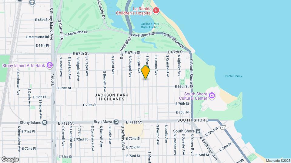 6842 S Merrill Ave Map and Location Details