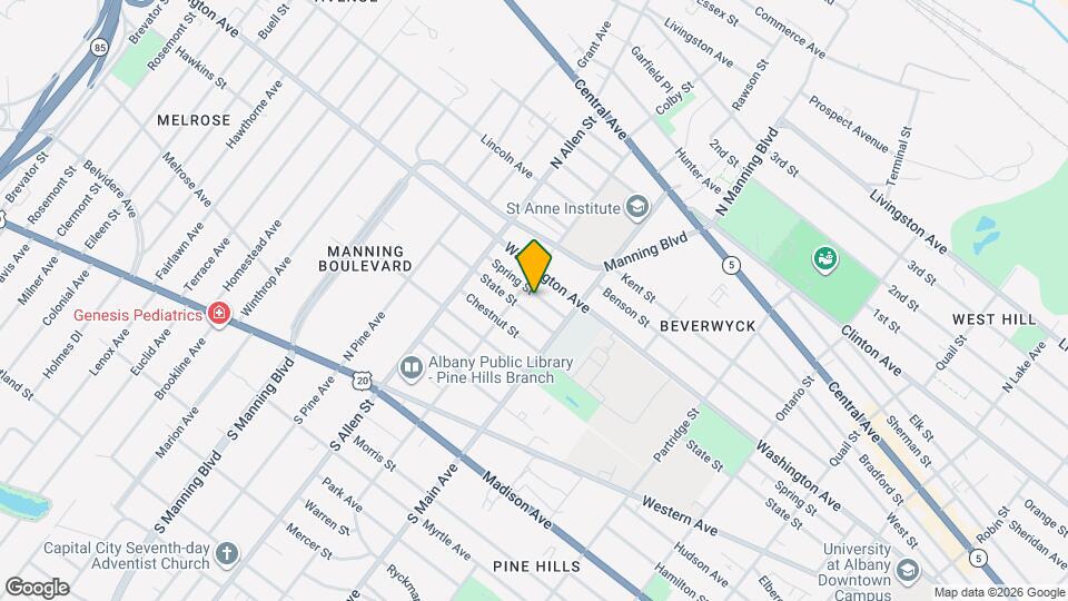 422 Spring St Map and Location Details