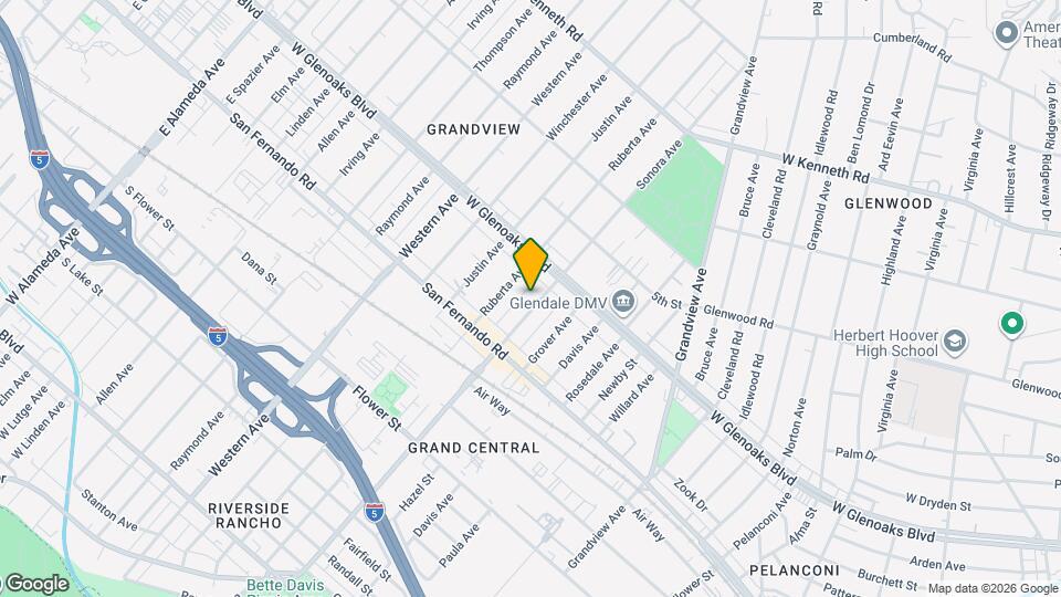 1045 Sonora Ave Mapa y Detalles de la Ubicación