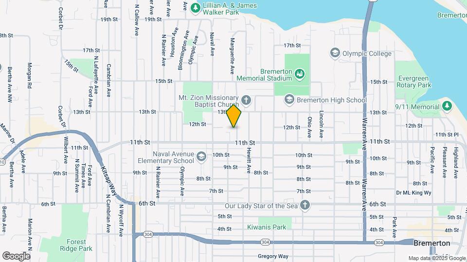 1119 Marguerite Ave Map and Location Details