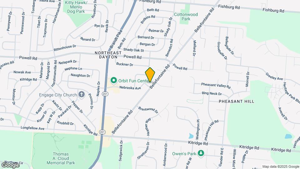 5401 Bellefontaine Rd Map and Location Details