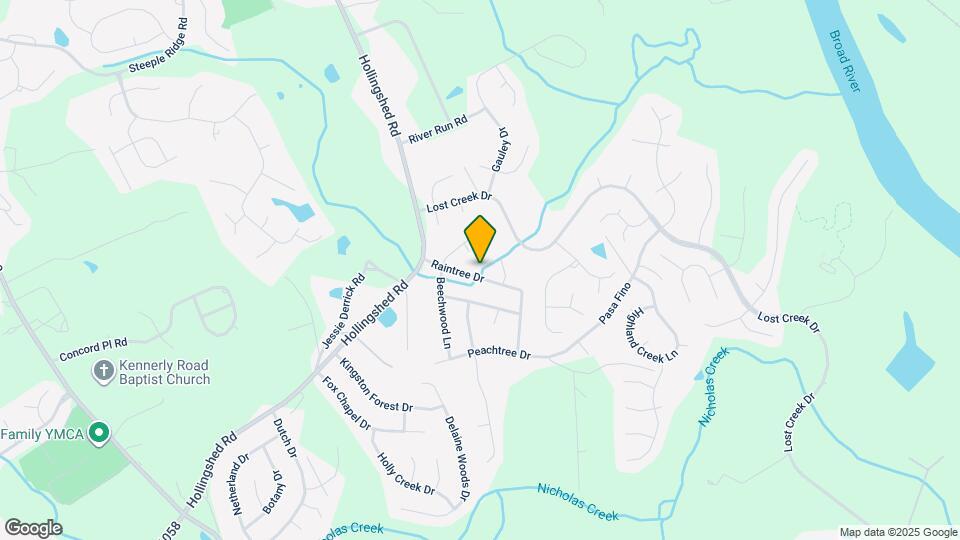 201 Raintree Dr Map and Location Details