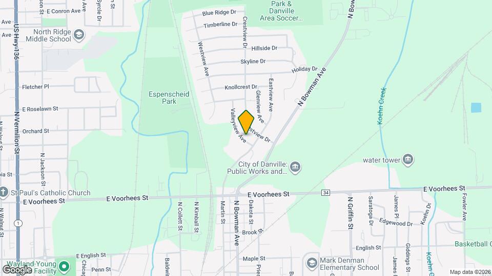 1505 Valleyview Ave Map and Location Details