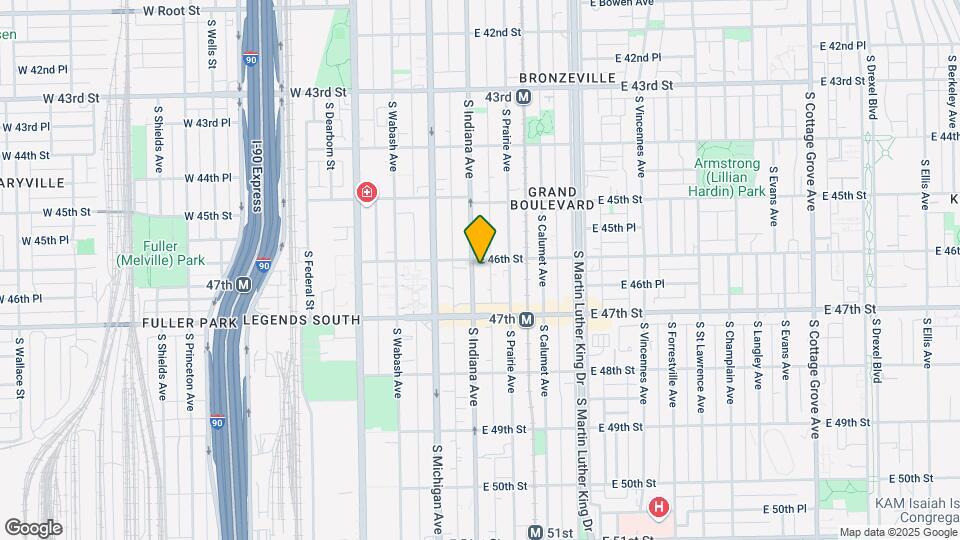 4607 S Indiana Ave Map and Location Details