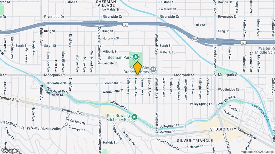 4354 Teesdale Ave Map and Location Details