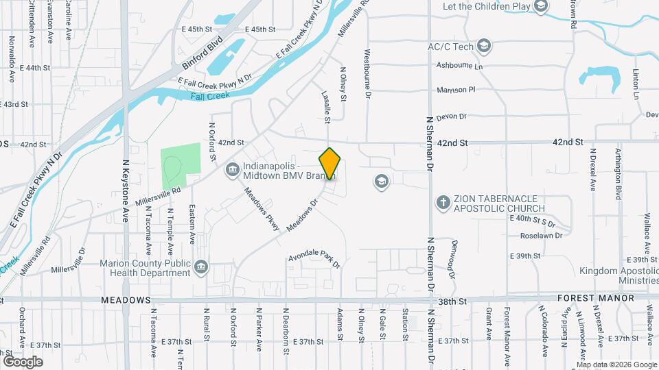 The Meadows Mapa y Detalles de la Ubicación