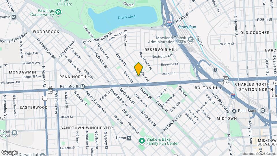 2215 Eutaw Pl Map and Location Details