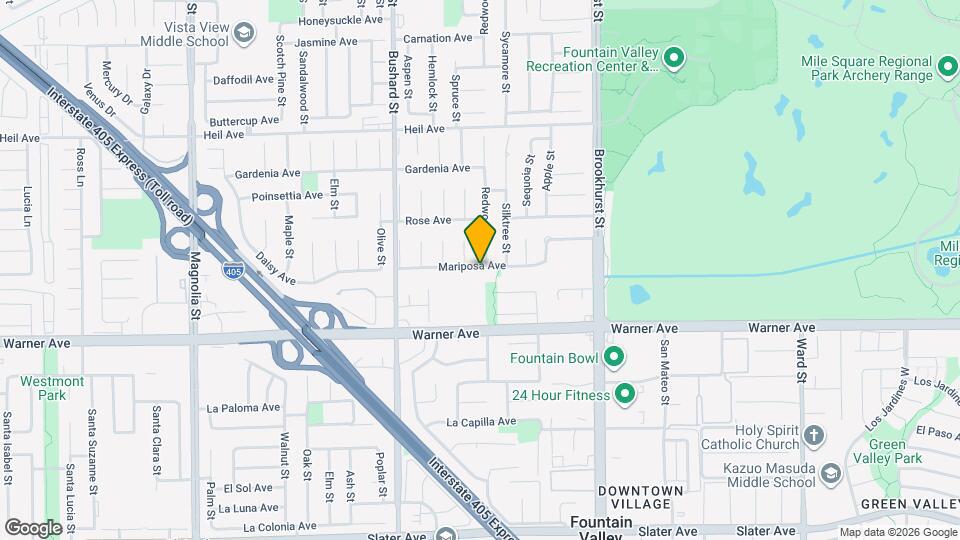 9708 Mariposa Ave Map and Location Details