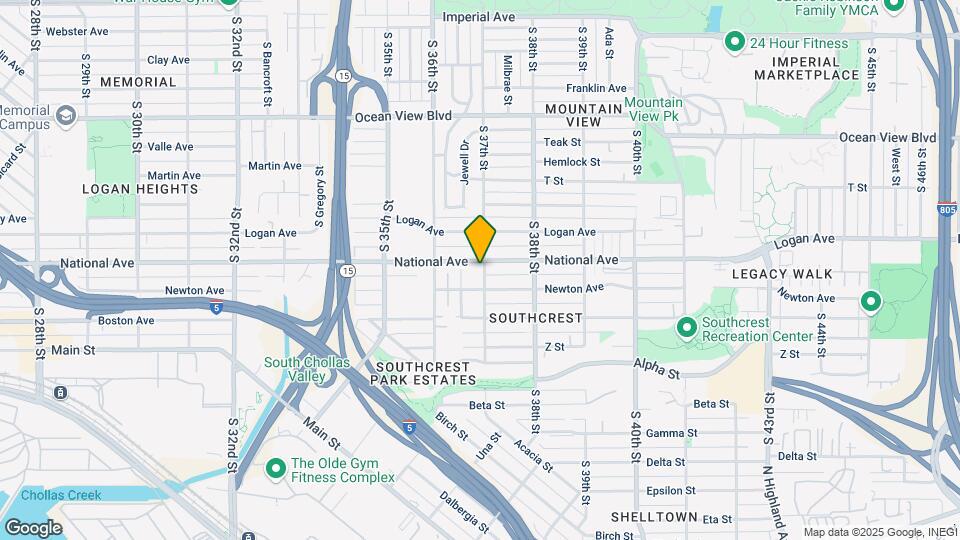 3691 National Ave Map and Location Details