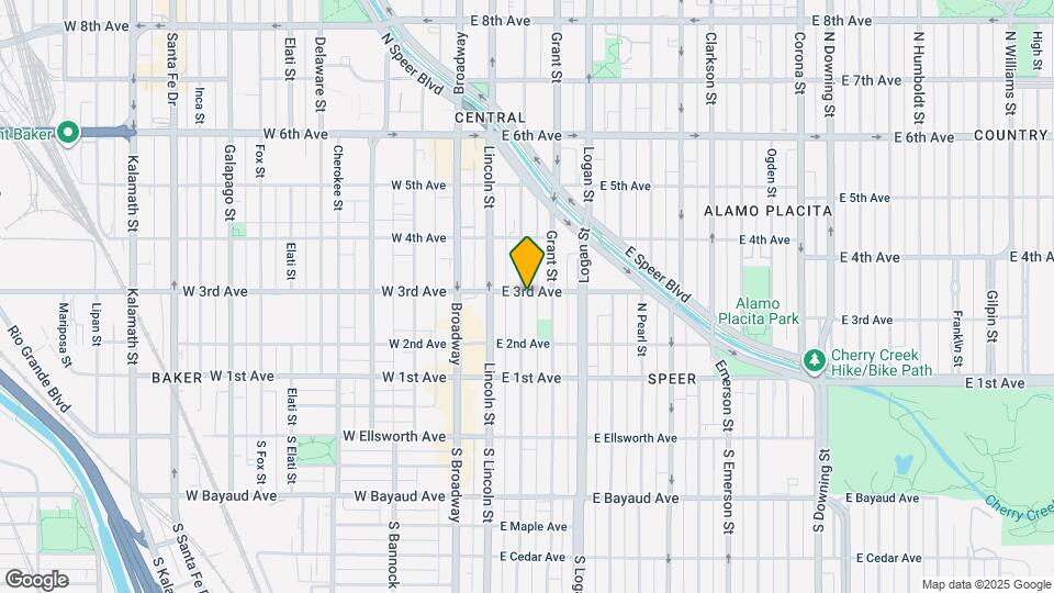 212 E 3rd Ave Map and Location Details