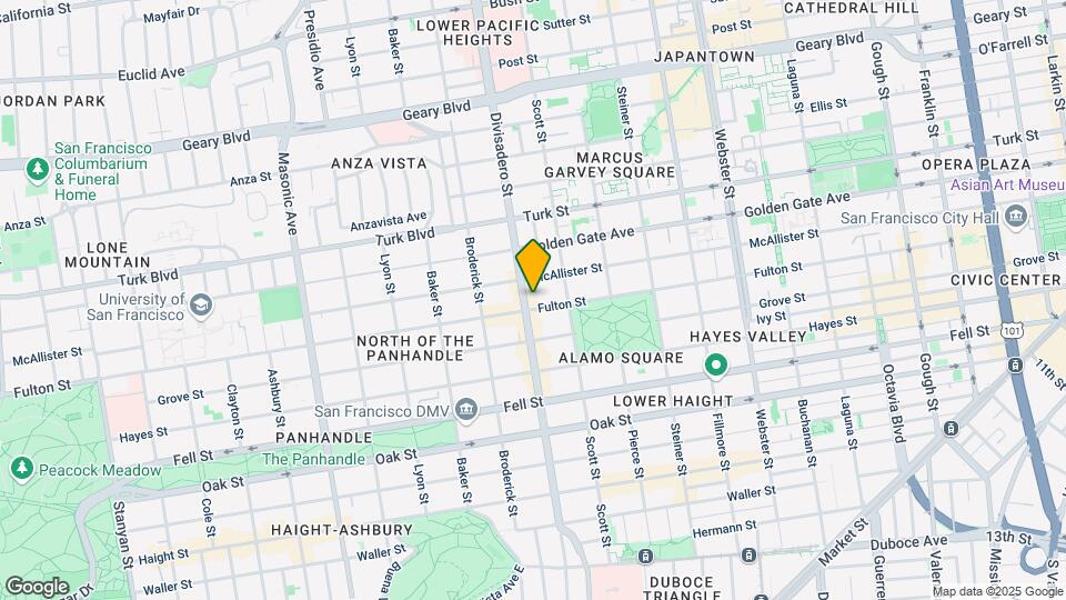814 Divisadero St Map and Location Details