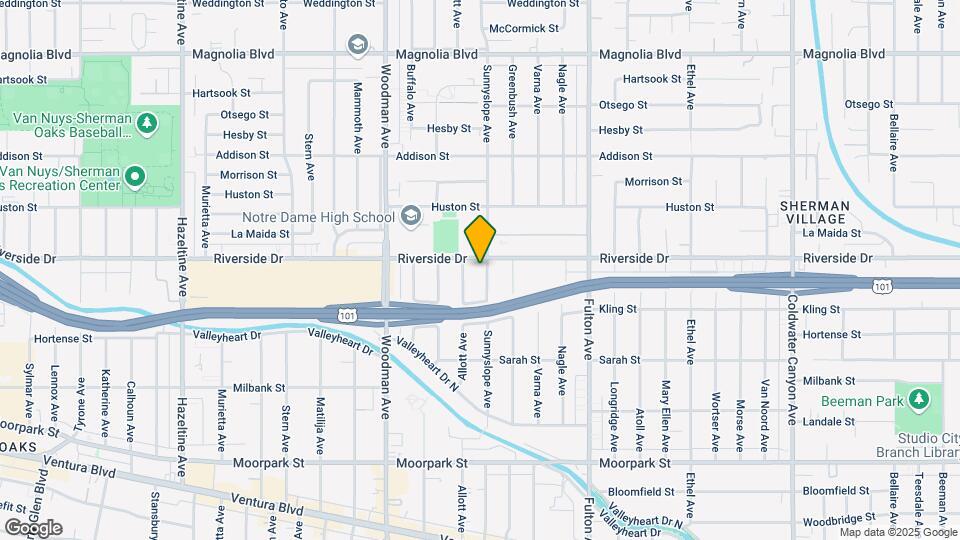 4751 Sunnyslope Ave Map and Location Details