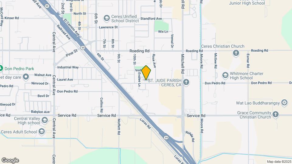2725 Don Pedro Rd Map and Location Details