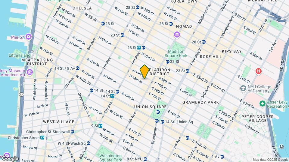 11-13 W 18th St Mapa y Detalles de la Ubicación