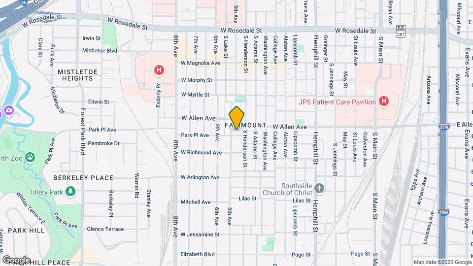 1216 Park Pl Ave Map and Location Details
