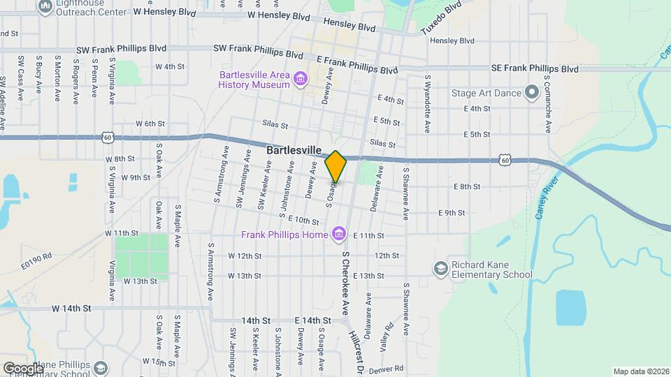 806 S Osage Ave Map and Location Details