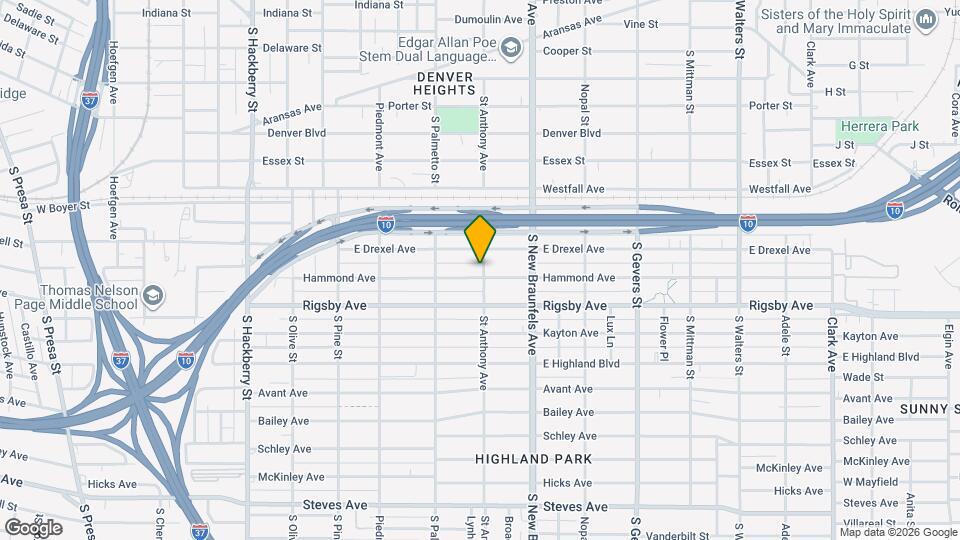 541 Hammond Ave Map and Location Details