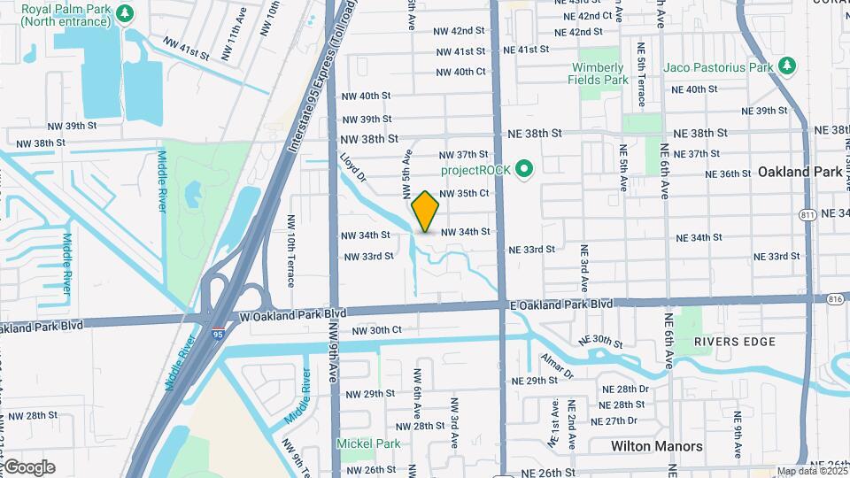 500 NW 34th St Map and Location Details