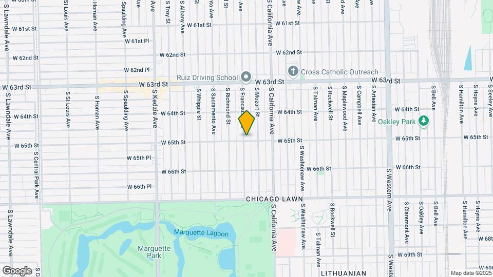 6455-6457 S Francisco Ave Map and Location Details
