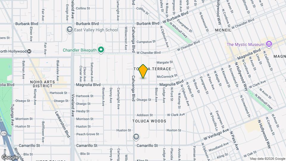 5218 Auckland Ave, Unit 5218 Map and Location Details