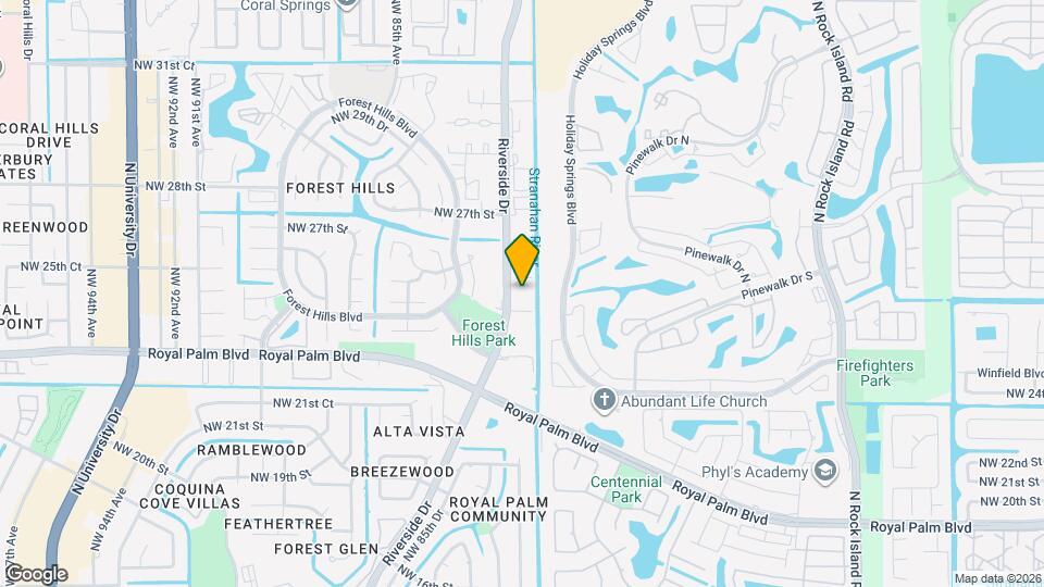 2501 Riverside Dr, Unit 103A Map and Location Details