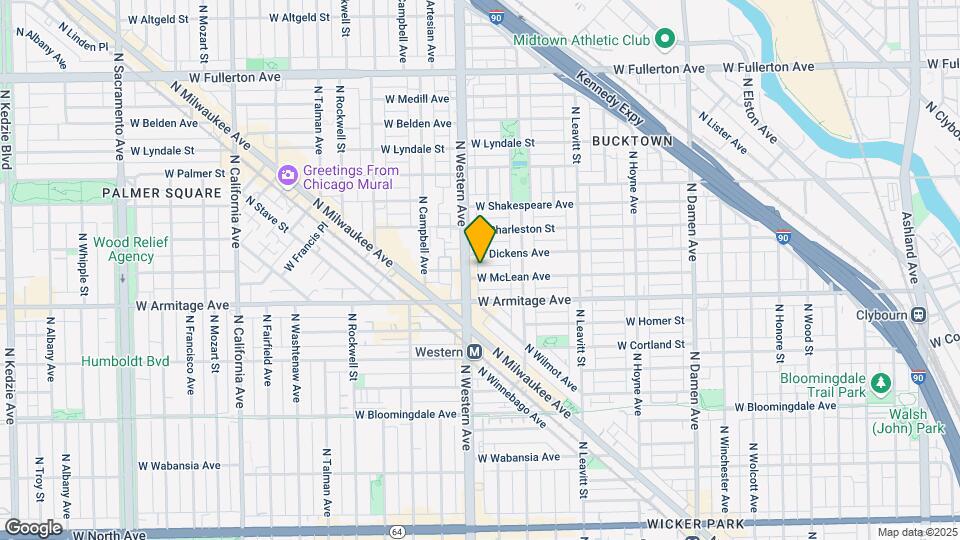 2346 W McLean Map and Location Details