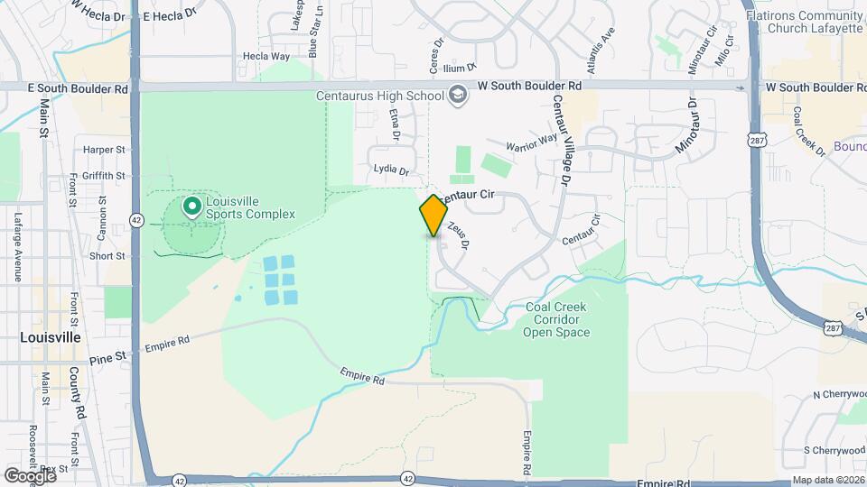 1617 Centaur Cir Map and Location Details
