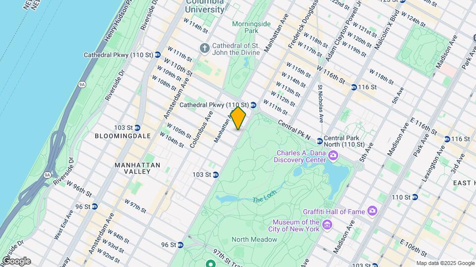 472 Central Park W Map and Location Details
