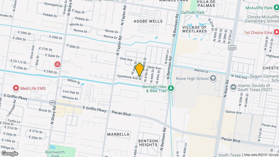 4802 W Sycamore Ave Map and Location Details