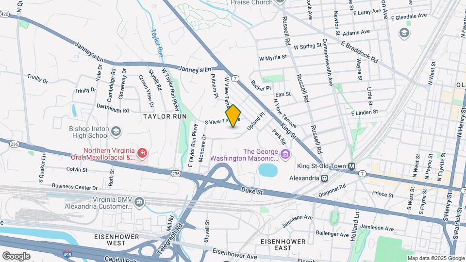 635 Upland Pl Map and Location Details