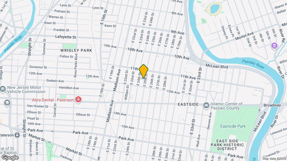 546-550 E 25th St Map and Location Details