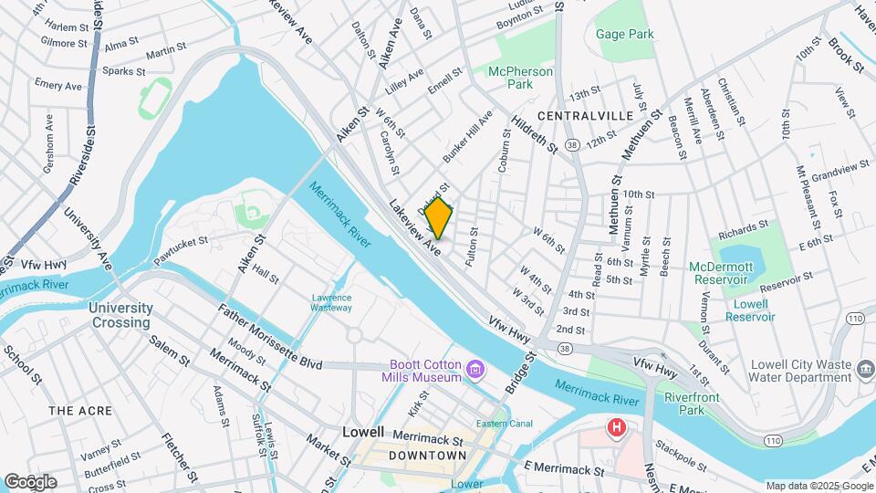 341 Lakeview Ave Map and Location Details