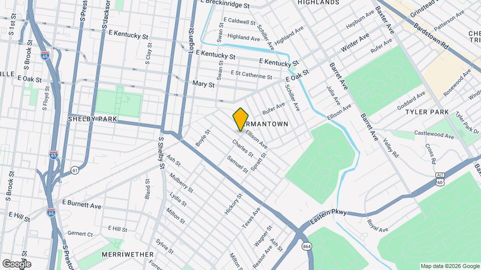1212 Krieger St Map and Location Details