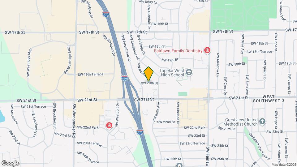 5733 SW 20th St Map and Location Details