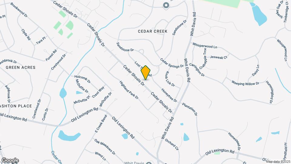 1717 Cedar Shoals Dr Map and Location Details