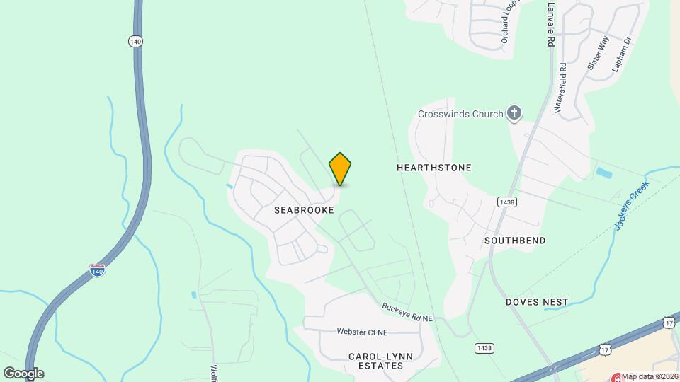 8164 E Highcroft Dr NE Map and Location Details