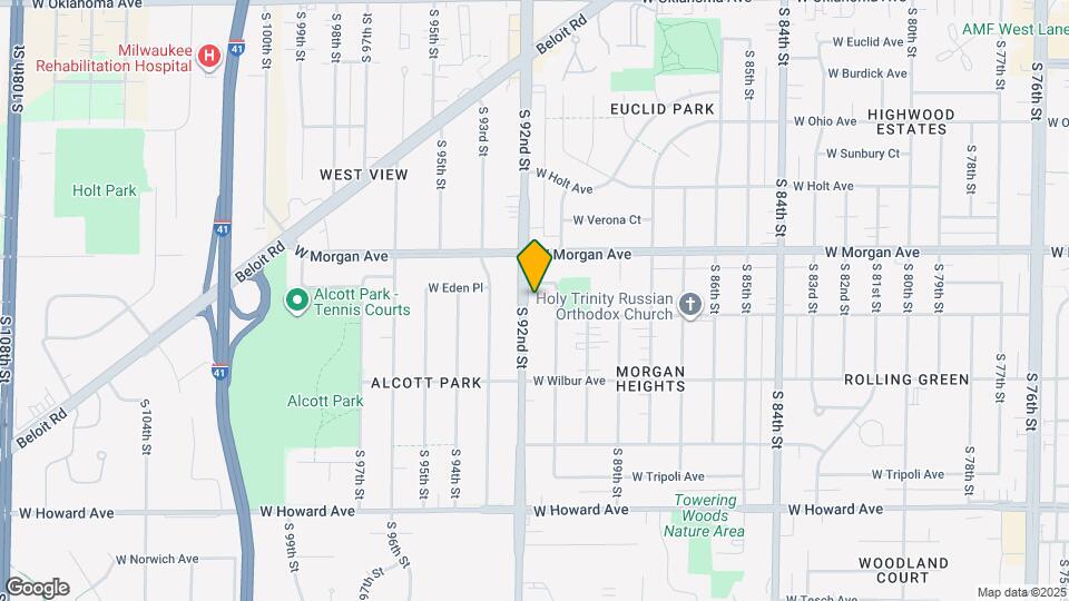 3558 S 92nd St Map and Location Details