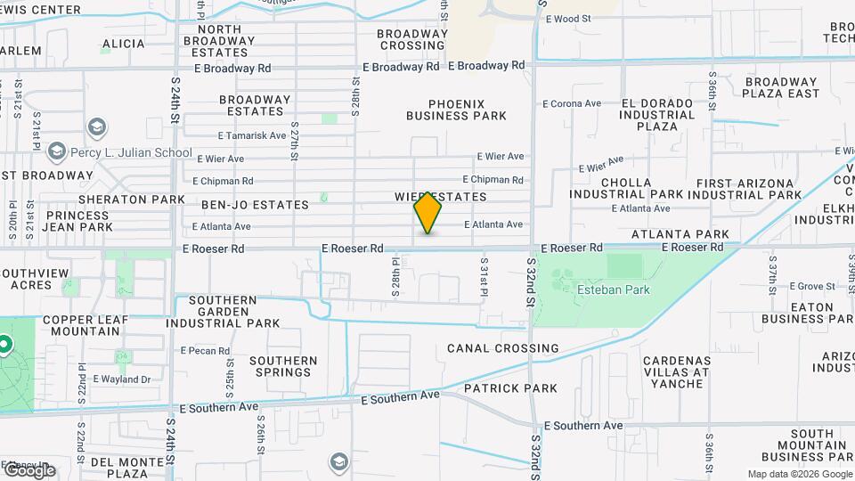 2912 E Roeser Rd Map and Location Details