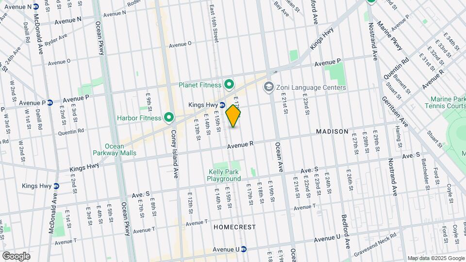 1761 E 16th St, Unit 1 Mapa y Detalles de la Ubicación